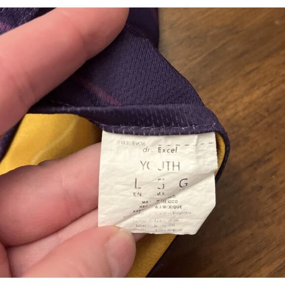 Minnesota Vikings Reversible NFL Flag Football Jersey Youth Sz L Fancore Team - Picture 5 of 8